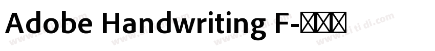 Adobe Handwriting F字体转换
